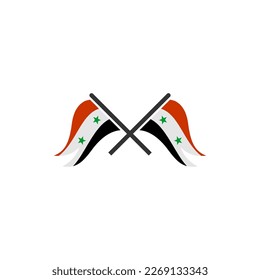 Syria flags icon set, Syria independence day icon set vector sign symbol