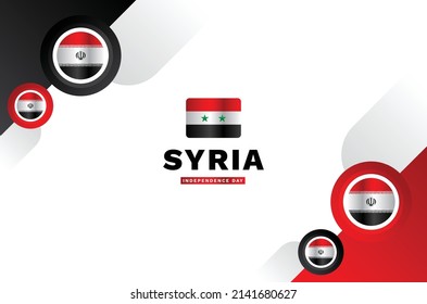 Syria independence day event background