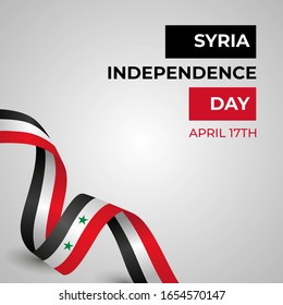 Syria Independence Day Vector Template Design Illustration