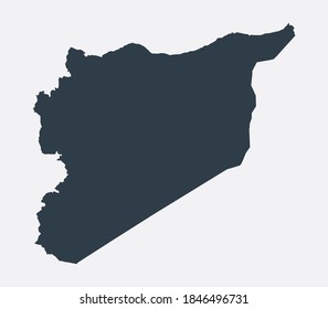 Syria Map, Country Flat Map 