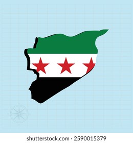 Syria map Design Vector illustration graphic