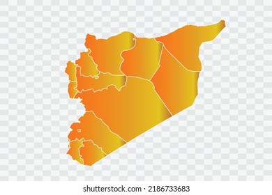 Syria Map Gold Dust Color on White Background png