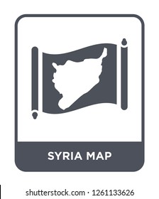 syria map icon vector on white background, syria map trendy filled icons from Countrymaps collection, syria map simple element illustration