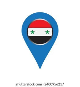 Icono de mapa de Siria,símbolo de ilustración vectorial