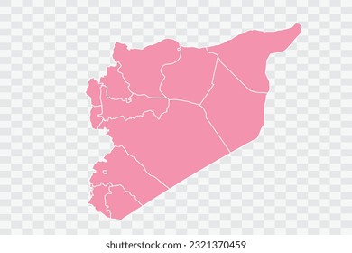 Syria Map Rose Color Background quality files png