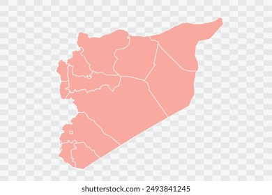 Syria Map salmon Color Background quality files png
