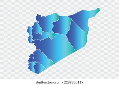 Syria Map teal blue Color Background quality files png