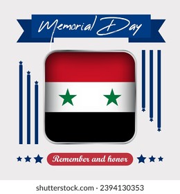 Syria Memorial Day Vector Illustration