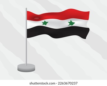 Syria national emblem design, flat country flag design vector for Syria, national country symbol design