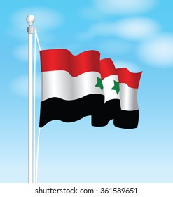 syria national flag