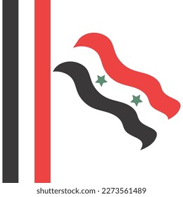 fondo vectorial de la bandera nacional siria perfecto para paredes, volantes, portadas de libros, etc