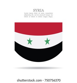 Syria national flag vector icon
