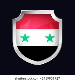 Icono de bandera de Escudo Plateado de Siria