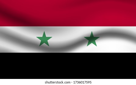 Syria Vector Flag. Vector illustration.
