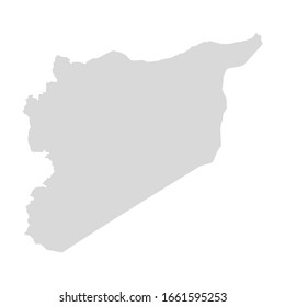Syria vector map. Syrian world map icon