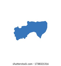 Syrian city Al-Salamiyah. Map vector illustration.