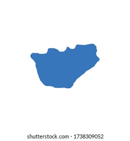 Syrische Stadt Ar Rastan. Darstellung der Kartenvektor.
