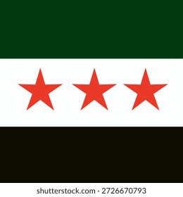 Syrische Flagge, Flagge von Syrien. Flagge Syriens 