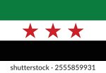 Syrian Revolution Flag - New Syrian Arab Republic Flag