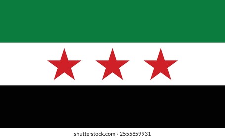 Syrian Revolution Flag - New Syrian Arab Republic Flag