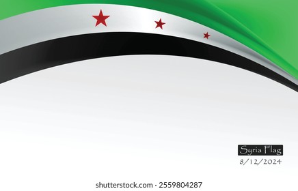 Syria's new flag in its green attire