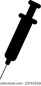 Spritze Schwarze Silhouette Einfaches Vektorgrafik- SHOTLISThealth