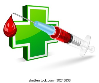 Jeringa para análisis de sangre
