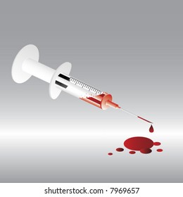 Syringe and Blood Test