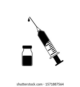 Syringe and bottle icon image