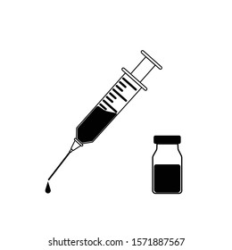 Syringe and bottle icon image