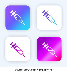 Syringe bright purple and blue gradient app icon