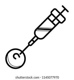 syringe, broken bone icon