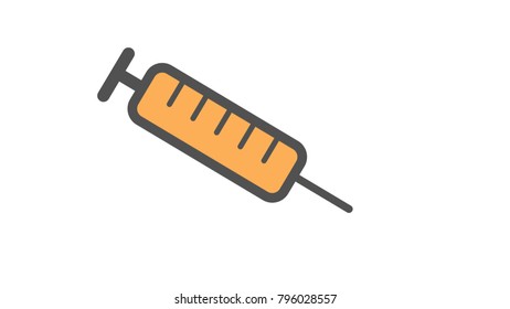 Syringe cartoon icon vector illustration