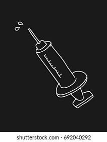 syringe doodle
