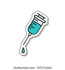 syringe doodle icon