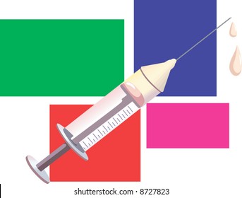 syringe dropping medicine	