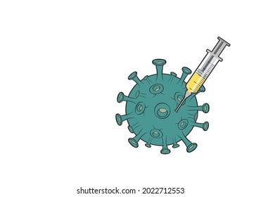 Syringe for eliminating coronavirus (Covid 19)