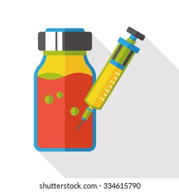 syringe flat icon