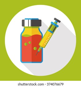 syringe flat icon