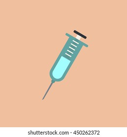 syringe flat icon