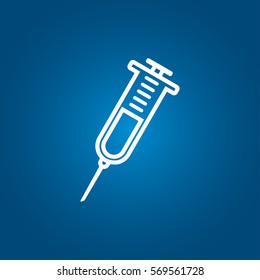 syringe flat icon