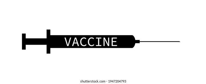 syringe flat icon vector illustration