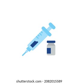 syringe flat icon vector illustration
Injection icon. Simple vector. Contour syringe sign with needle and medication. Vaccination.
