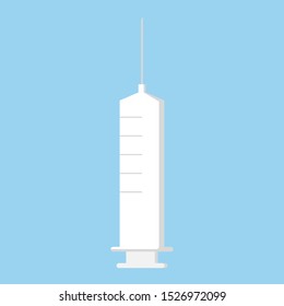 Syringe flat icon. You can be used syringe icon for several purposes like websites, UI, UX, print templates, promotional materials, info-graphics, web and mobile phone apps.