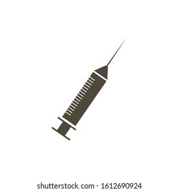 Syringe flat icon. You can be used syringe icon for several purposes like: websites, UI, UX, print templates, promotional materials, info-graphics, web and mobile phone apps.