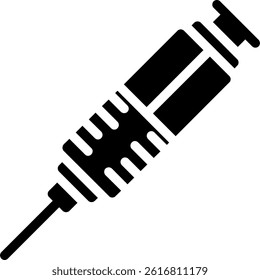 Syringe Glyph Vector Icon Design