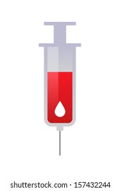 Syringe with icon