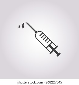Syringe icon. 