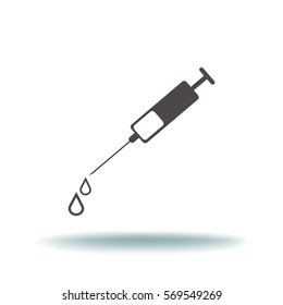 Syringe. Icon.