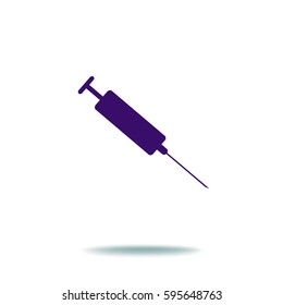 Syringe. Icon.